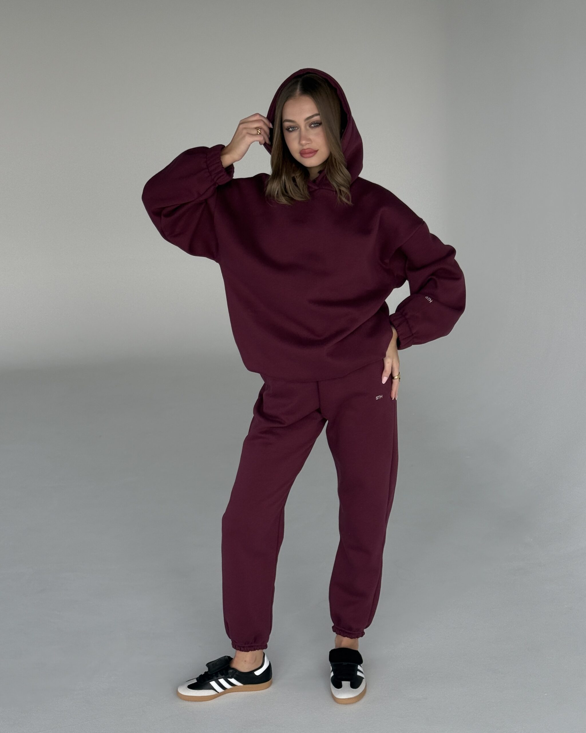 Hoodie ALLYSE BURGUNDY