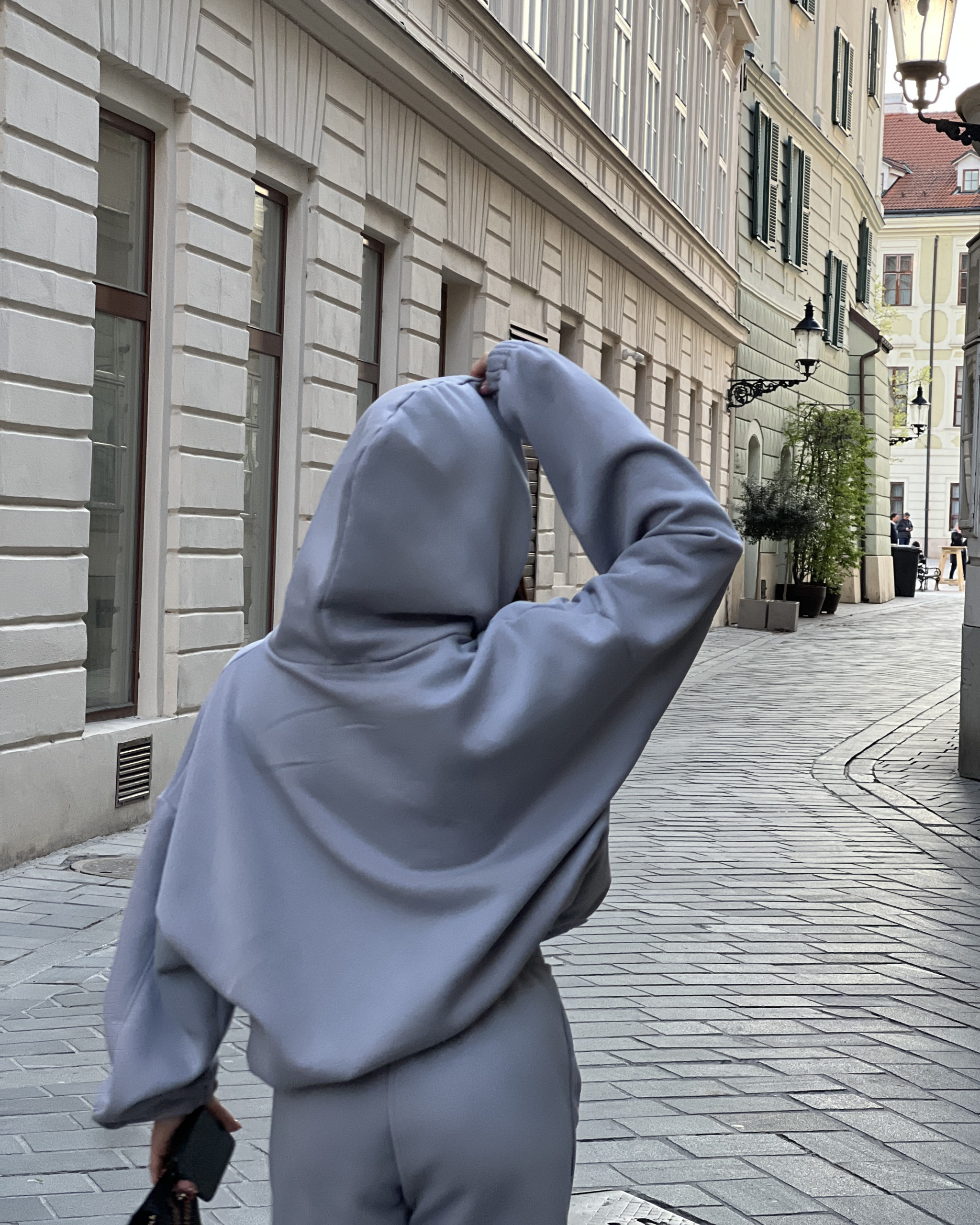 Maxi Hoodie Silver