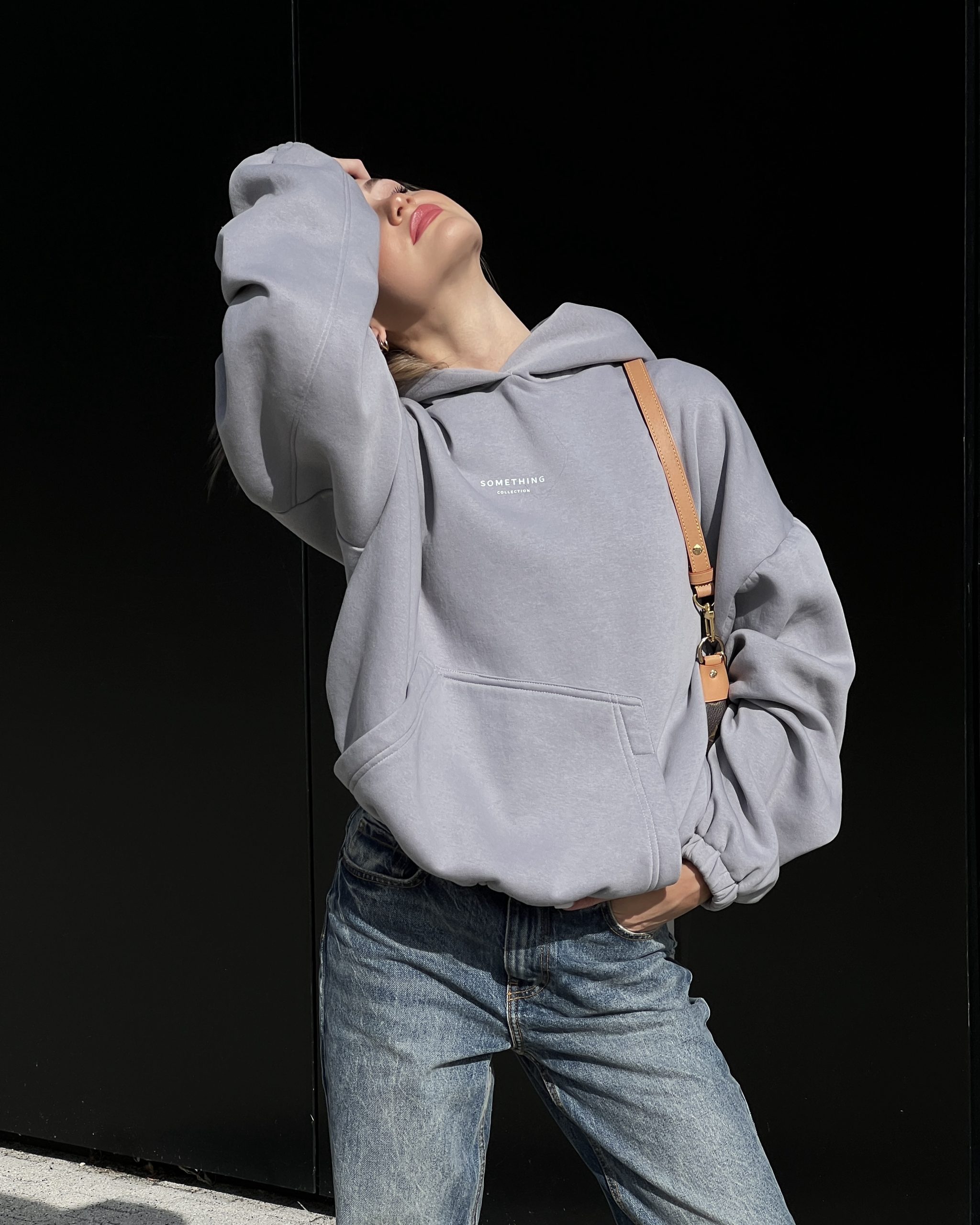 Hoodie SOMETHING FOR ME SILVER