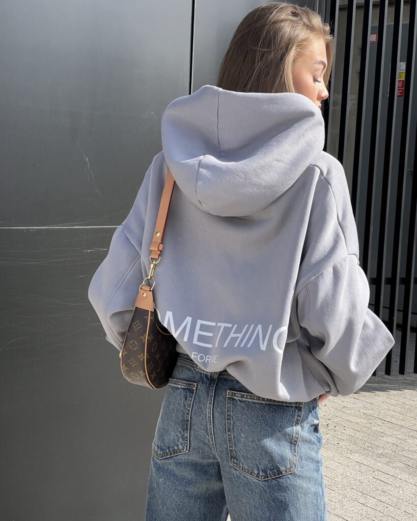 Hoodie SOMETHING FOR ME SILVER