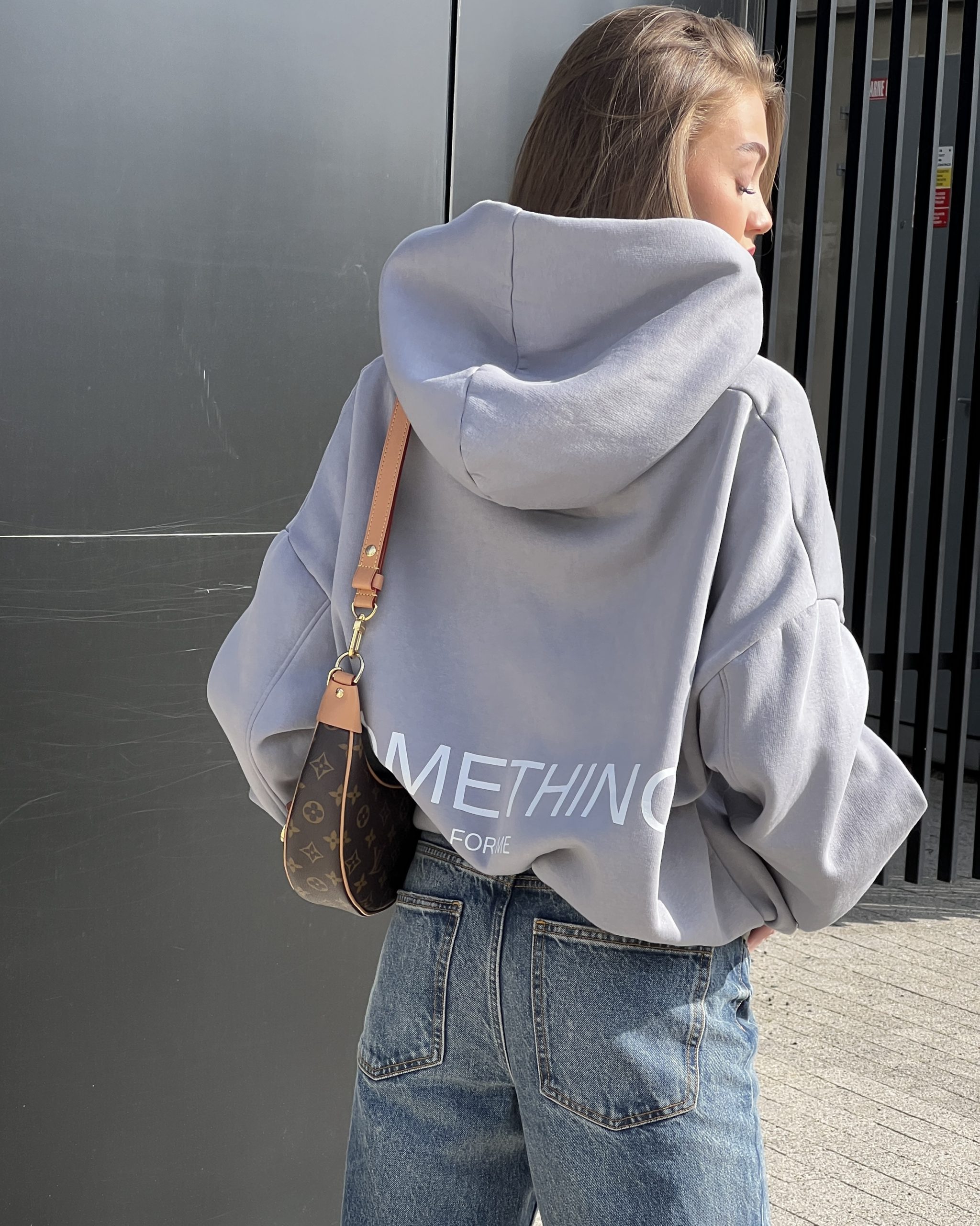 Hoodie SOMETHING FOR ME SILVER