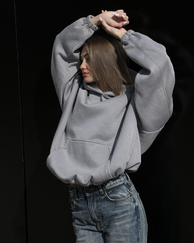Hoodie SOMETHING FOR ME SILVER