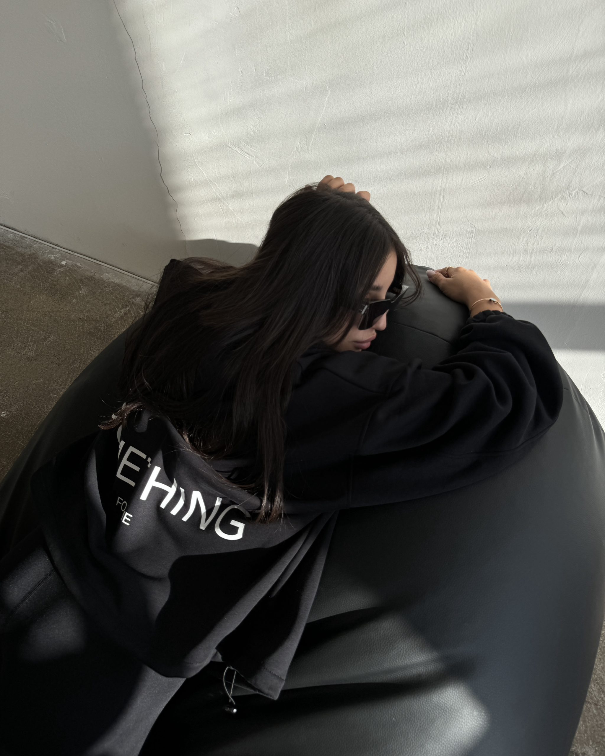 Hoodie STH FOR ME BLACK