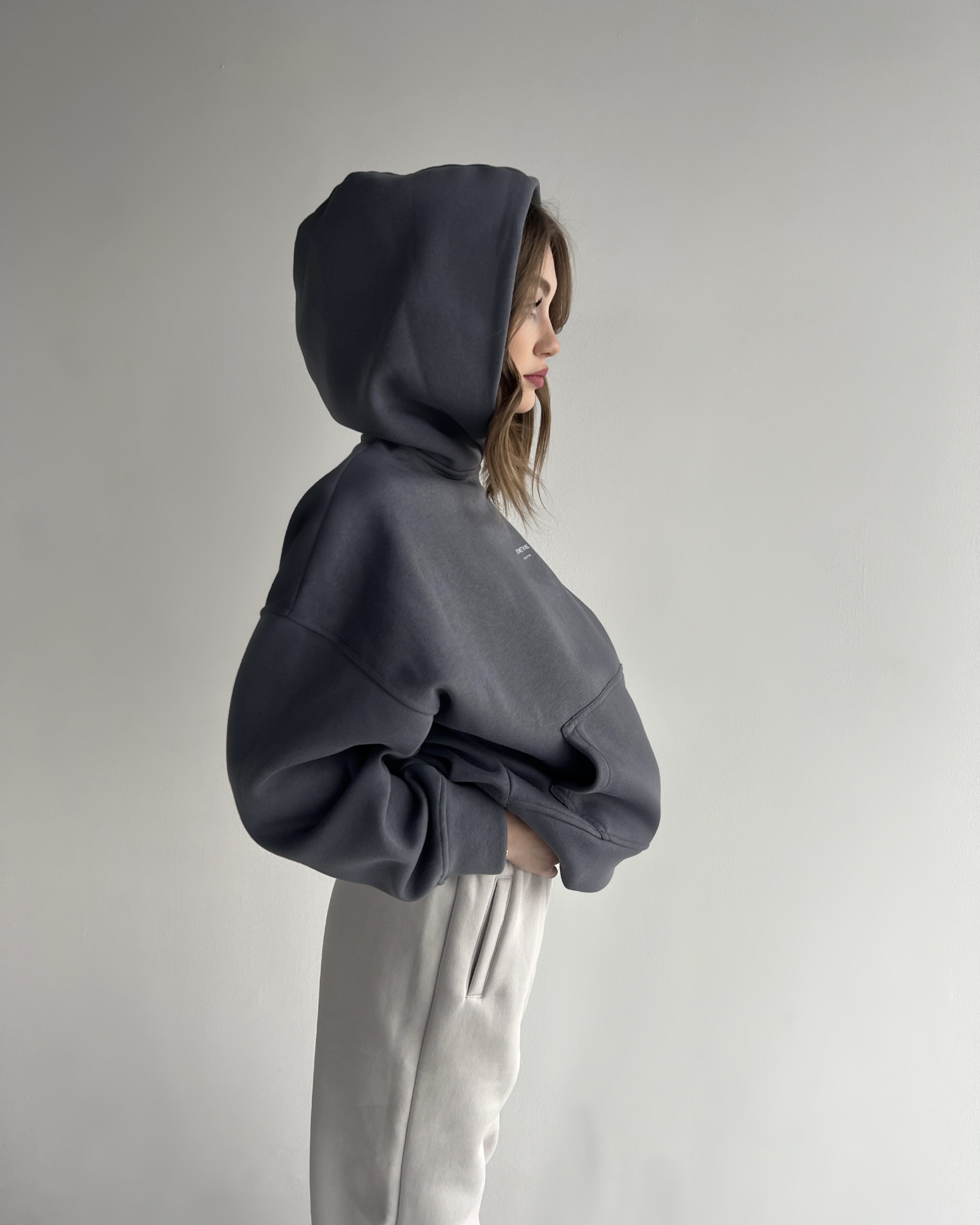 Hoodie ALY DARK GREY