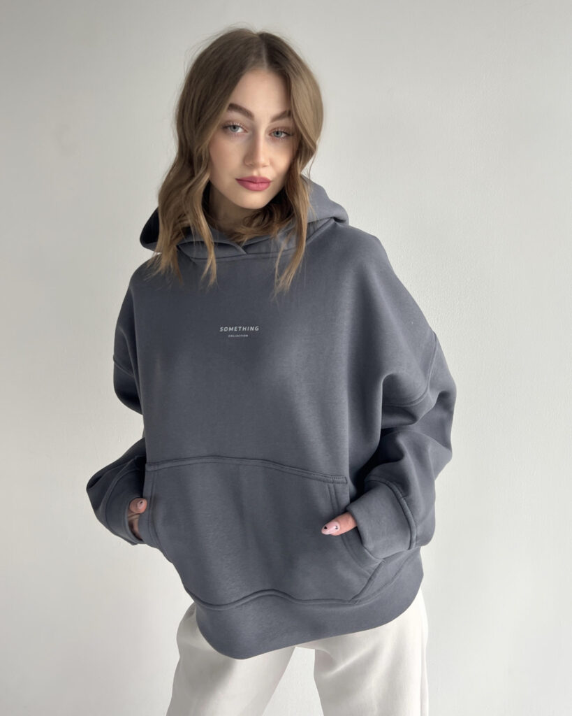 Hoodie ALY DARK GREY